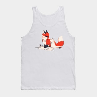 TGCF cat Orange Tank Top